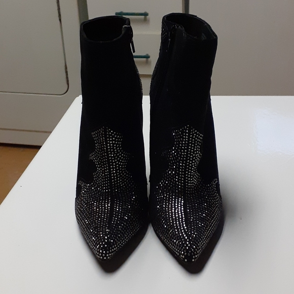 Size 7 Rhinestone Western Heels - Picture 2 of 5